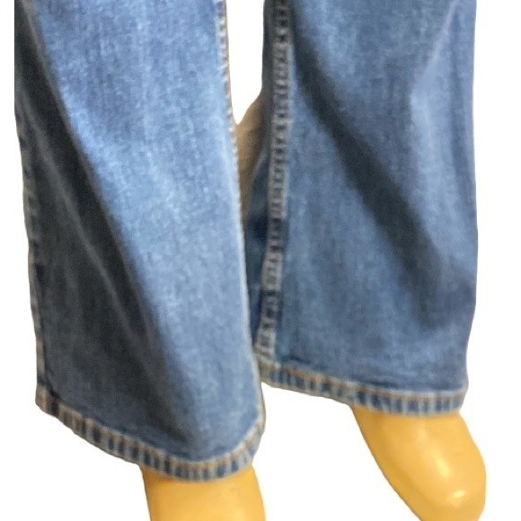 Y2K 2004 Levi's Jeans Denim Relaxed Bootcut Stretch Mid Rise size 14 Misses - Picture 9 of 16